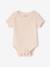 Pack of 3 short-sleeved baby bodysuits pale pink 