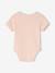 Pack of 3 short-sleeved baby bodysuits pale pink 