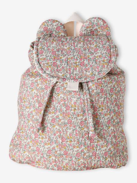 Pre-School Backpack in Cotton Gauze, Fun Ears multicoloured+night blue+rose+rosy+sage green+vanilla 