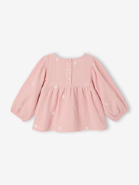 Blouse & Scarf Set for Baby Girls rose 
