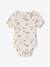 Pack of 3 short-sleeved baby bodysuits pale pink 