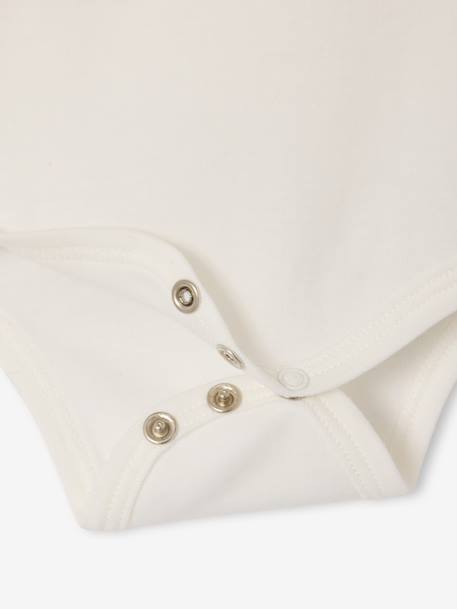 Pack of 5 long-sleeved Dinosaur bodysuits khaki 