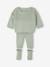 3-Piece Knitted Set for Baby Boys sage green 