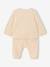 Velour Cardigan & Trouser Set for Newborns vanilla 