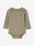 Pack of 5 long-sleeved Dinosaur bodysuits khaki 