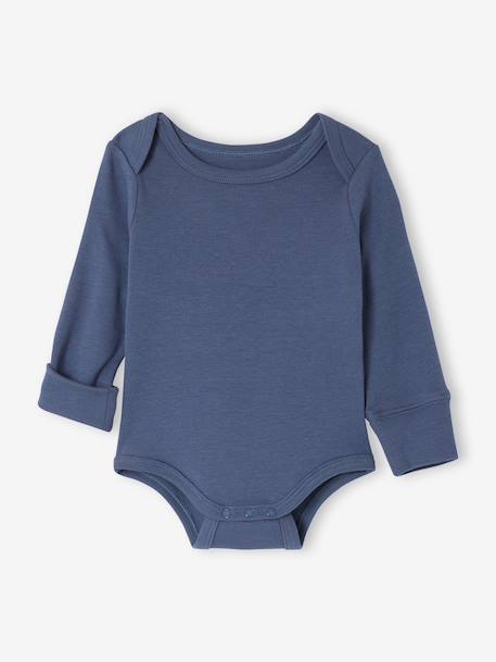 Pack of 2 long-sleeved cherry bodysuits red 