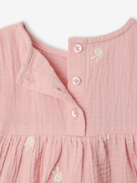 Blouse & Scarf Set for Baby Girls rose 