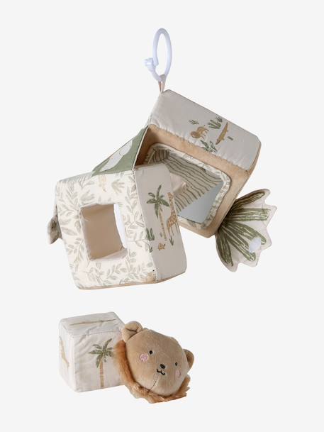 Hanging activity cube beige 