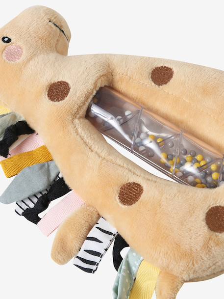 Giraffe rain stick rattle yellow 