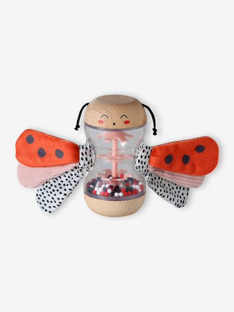 FSC® wooden ladybird rattle red 