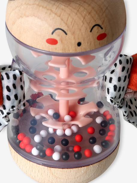 FSC® wooden ladybird rattle red 