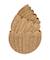 Pack of 3 FESTON wall decor baskets beige 