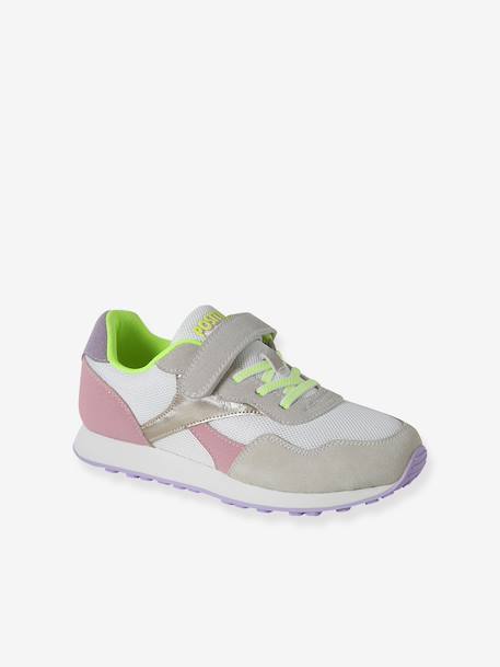 Girl's synthetic trainers set pink 