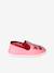 Elasticated Canvas Slippers for Children pale pink+printed pink+rose 