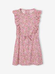 Girls-Printed frilled-sleeve dress for girls 