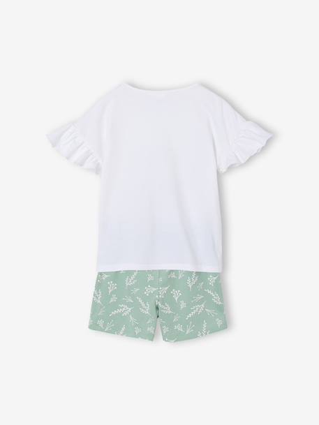 Girls' Bambi DISNEY ANIMALS pyjama short set grey blue 