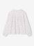 Cotton Gauze Shirt for Girls ecru+pale pink+printed white 