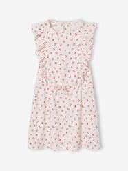 Girls-Printed frilled-sleeve dress for girls 