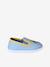 Elasticated Slippers in Canvas for Children striped blue 