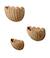 Pack of 3 FESTON wall decor baskets beige 