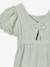 Embroidered Cotton Gauze Jumpsuit blush+sage green 