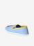 Elasticated Slippers in Canvas for Children striped blue 