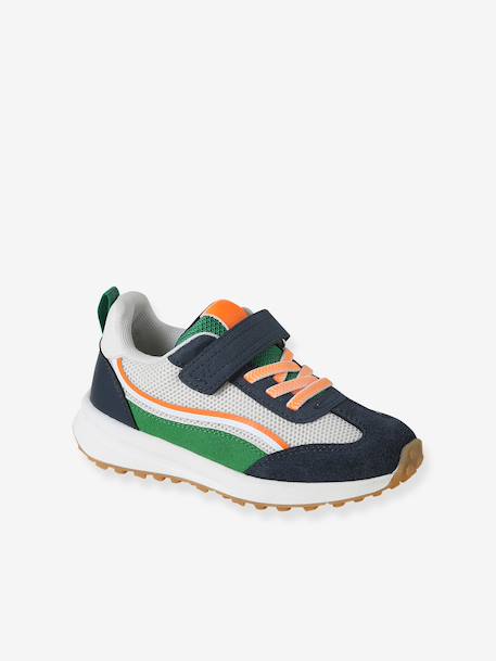 Laces & Hook-and-Loop Trainers for Children, Designed for Autonomy printed blue+set beige+set blue 