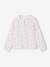 Cotton Gauze Shirt for Girls ecru+pale pink+printed white 