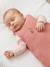 Sleeveless baby sleeping bag in cotton muslin RABBIT old rose 