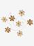 Rattan flower garland beige 