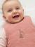 Sleeveless baby sleeping bag in cotton muslin RABBIT old rose 