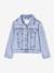 Denim Jacket for Girls light blue+medium blue 