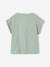 Sportswear T-Shirt for Girls ecru+sage green 