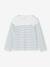 Long Sleeve Striped Top for Girls plum+sage green+striped blue 
