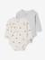 Pack of 2 Long-Sleeved Organic Cotton Bodysuits for Babies sky blue 