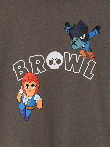 Boys' BRAWL STARS hooded sweatshirt mouse grey 