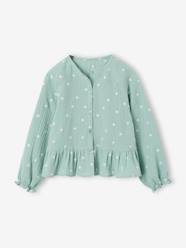 Girls-Girl's cotton gauze shirt 