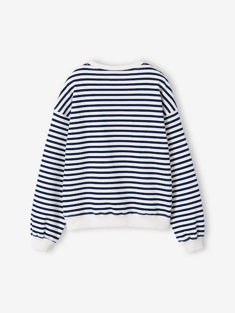 Oversized sweatshirt brown+navy blue+vanilla 