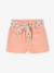 Shorts with Printed Belt for Girls coral 