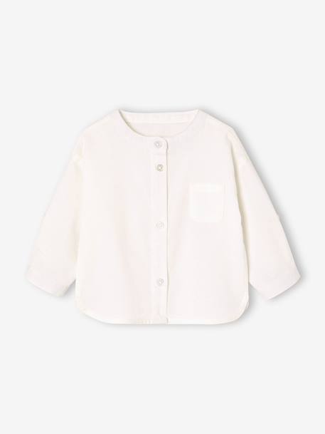 Occasion Wear Outfit: Shirt & Shorts for Babies beige+sage green 
