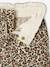 Wide-leg paperbag leopard print trousers for girls beige+chocolate+multicoloured+vanilla 