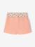 Shorts with Printed Belt for Girls coral 