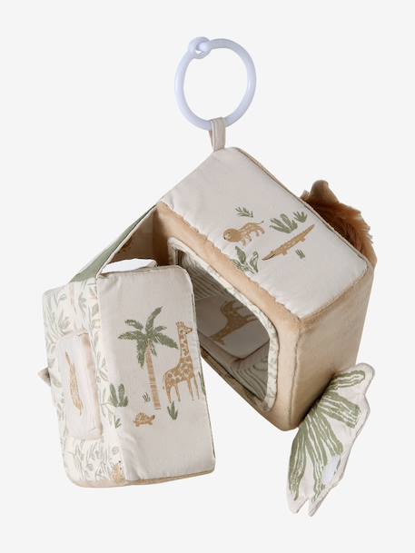 Hanging activity cube beige 