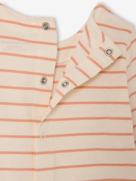 Striped T-Shirt for Girls ecru 