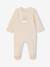 Velvet sleepsuit for newborns ecru 