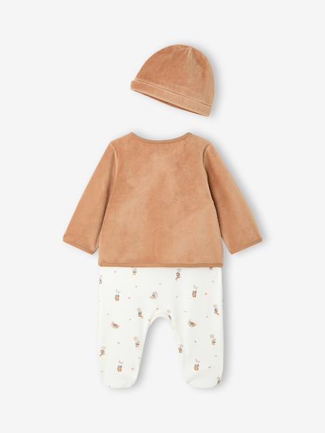 Customisable newborn set for babies cappuccino 