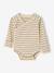 Pack of 3 long-sleeved newborn bodysuits ecru 