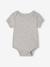 Pack of 3 short-sleeved, convertible bodysuits for boys marl grey 