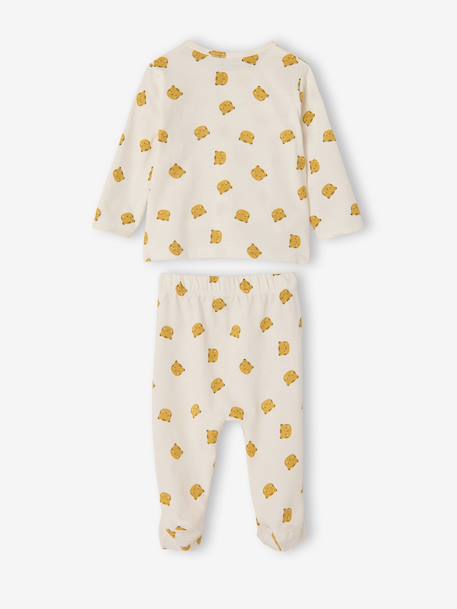 Pack of 2 boys' organic cotton pyjamas yellow 