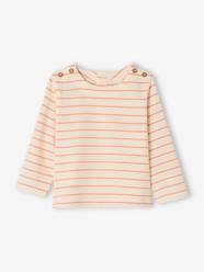 Baby-T-shirts & Roll Neck T-Shirts-T-Shirts-Striped T-Shirt for Girls 